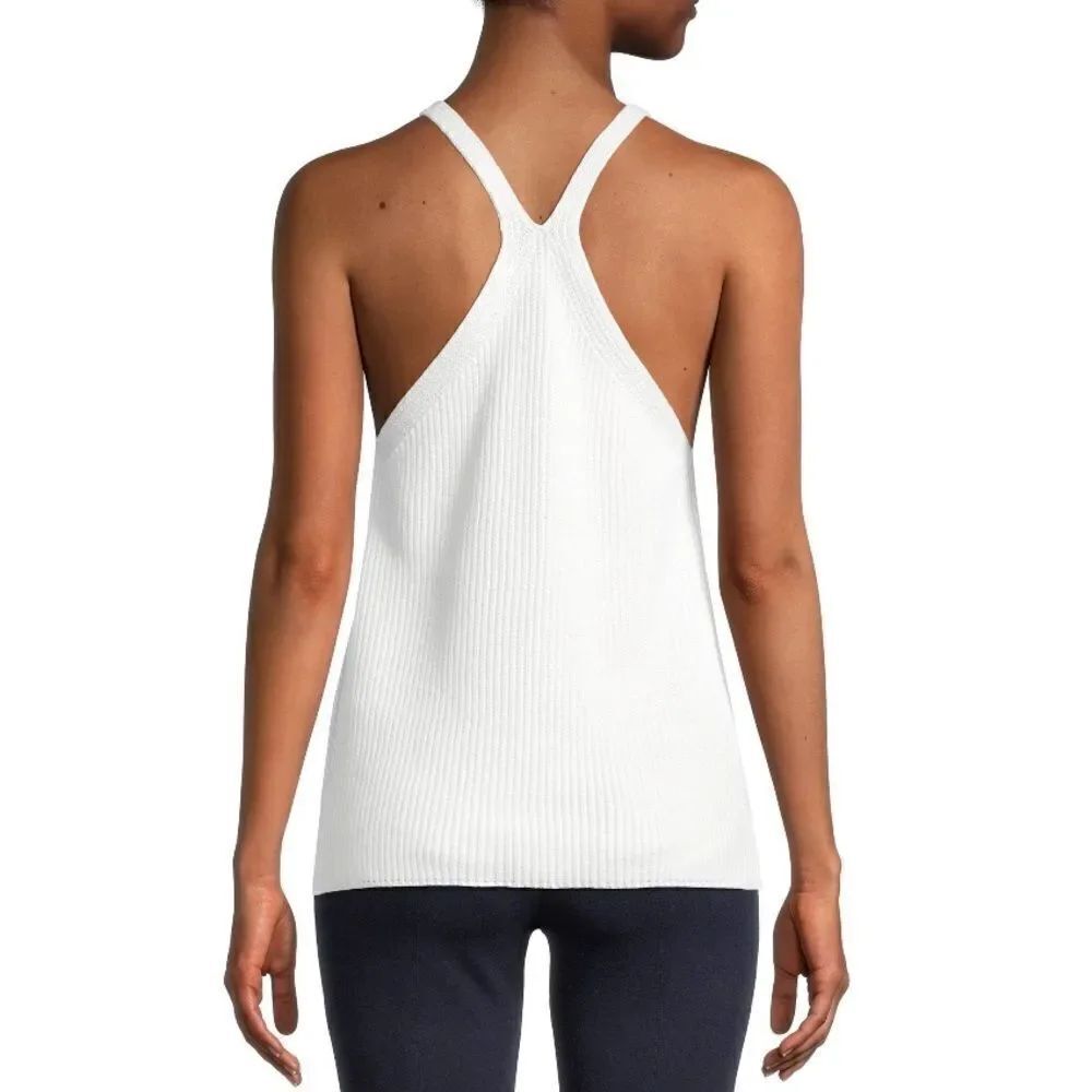 ✨NWT Helmut Lang Ribbed Sweater Tank Top Racer Back - Picture 3 of 4